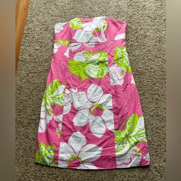 Lilly Pulitzer strapless dress size 6 - Picture 1 of 6
